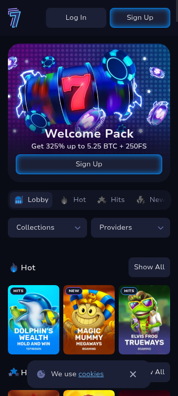 7Bit mobile casino screenshot